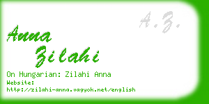 anna zilahi business card